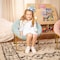 Flash Furniture Kids Dusty AquaSoft Gold Faux Fur Saucer Chair FV-FMC-030-DTAQ-SGD-GG - alternate 7